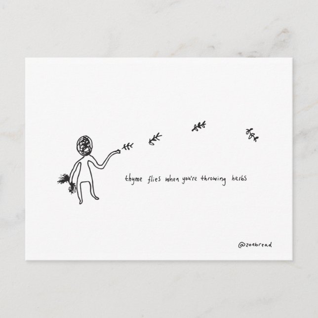 carte postale de thym (Devant)