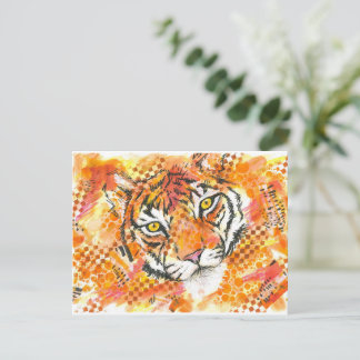 carte postale de tigre
