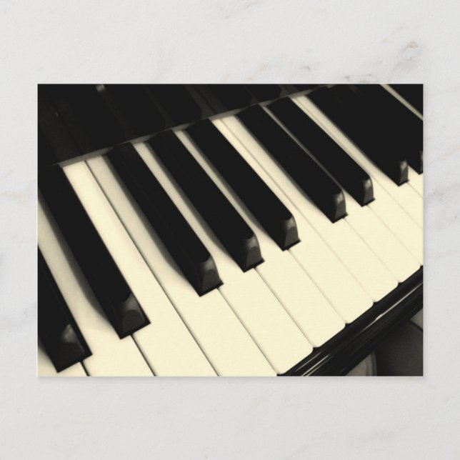Carte postale de touches de piano (Devant)