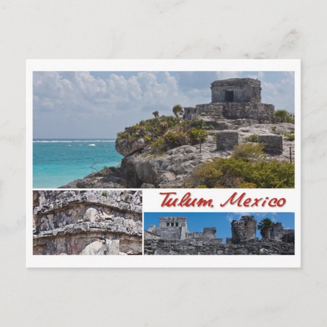 Carte postale de Tulum, Mexique (Devant)