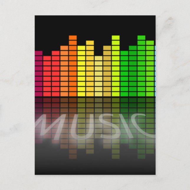 Carte postale de vacances de musique (Devant)