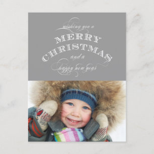 CARTE POSTALE DE VACANCES DE NOËL   GRAY