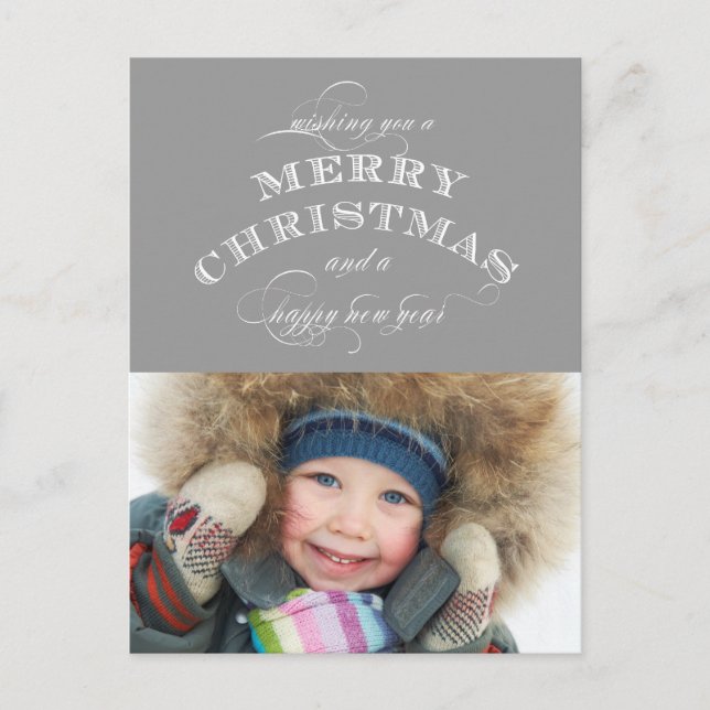 CARTE POSTALE DE VACANCES DE NOËL | GRAY (Devant)