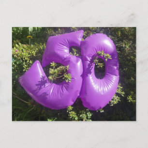Carte postale de vacances DIY Violet 50