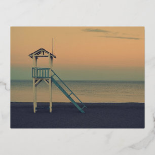 CARTE POSTALE DE VACANCES EN ALUMINIUM 
