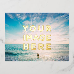 CARTE POSTALE DE VACANCES EN ALUMINIUM 