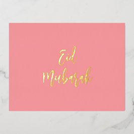 Carte Postale De Vacances En Aluminium Aïd Moubarak rose