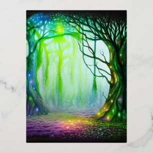 Carte Postale De Vacances En Aluminium Arbre Imaginaire