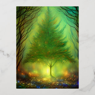 Carte Postale De Vacances En Aluminium Arbre Imaginaire