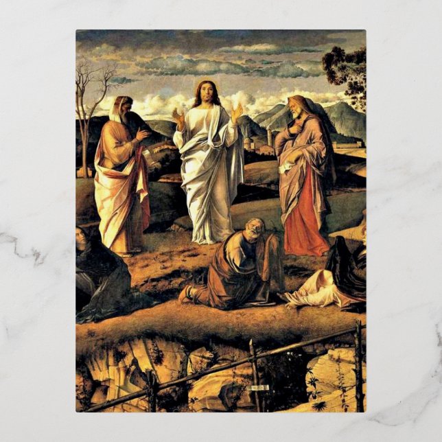 Carte Postale De Vacances En Aluminium Bellini : Transfiguration du Christ (Recto)