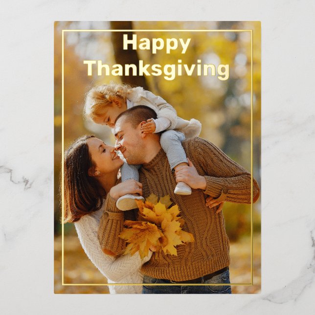 Carte Postale De Vacances En Aluminium Bon thanksgiving photo complète (Recto)
