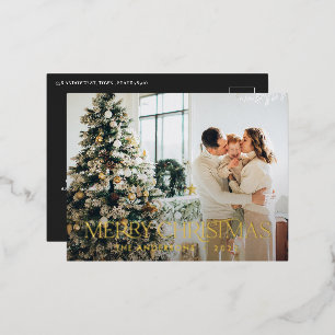 Carte Postale De Vacances En Aluminium Budget de Noël botanique élégant cerf floral foie 