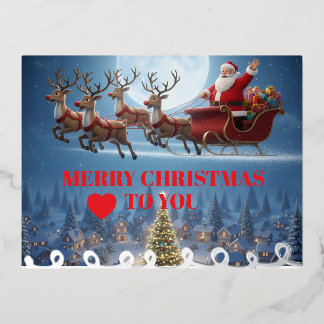 Carte Postale De Vacances En Aluminium Carte de Noël