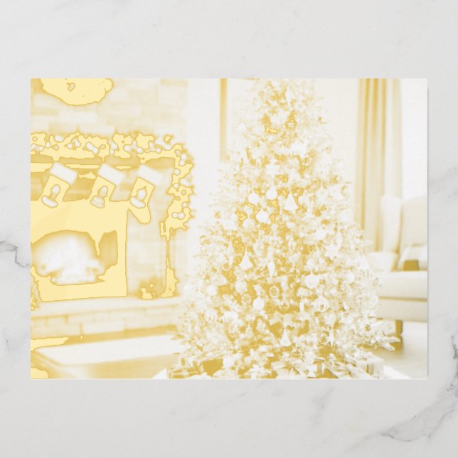 Carte Postale De Vacances En Aluminium Christmas Tree (Recto)