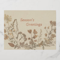 Collage de fleurs anciennes
