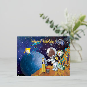 Carte Postale De Vacances En Aluminium cosmos
