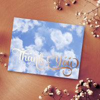 Cute Coeur en forme Cloud bleu ciel Mariage Merci