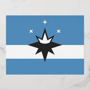 Carte Postale De Vacances En Aluminium Drapeau de Springfield, Missouri