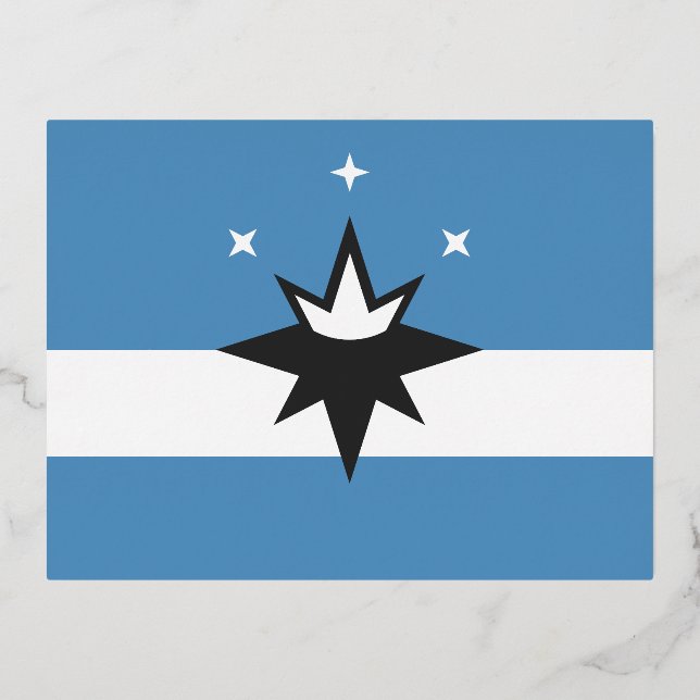 Carte Postale De Vacances En Aluminium Drapeau de Springfield, Missouri (Recto)