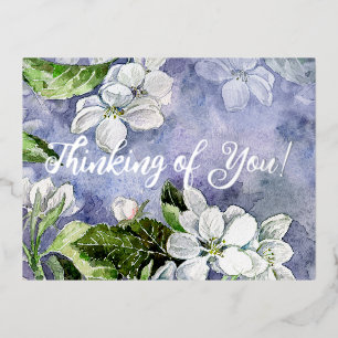 Carte Postale De Vacances En Aluminium Fleur de pommier