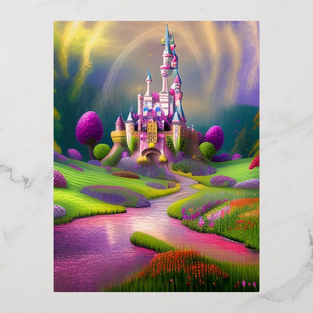 Carte Postale De Vacances En Aluminium Graphique magique (Recto)