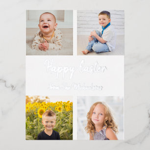Carte Postale De Vacances En Aluminium Happy Easter Photo Collage