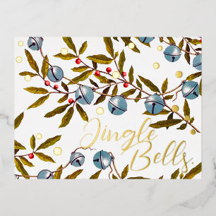 Carte Postale De Vacances En Aluminium Jingle Bells Salutation réelle