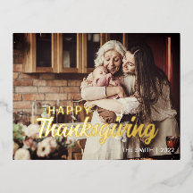 JOUR DE THANKSGIVING personnalisé avec photo et me