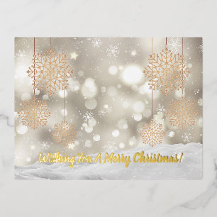 Carte Postale De Vacances En Aluminium "Joyeux Noël"