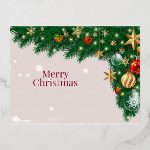 Carte Postale De Vacances En Aluminium Joyeux Noël