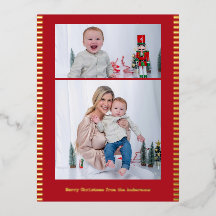 Joyeux Noël Multi-Photo Rayé