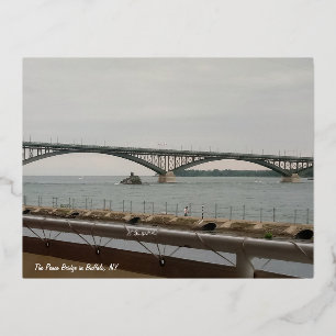Carte Postale De Vacances En Aluminium Le pont de la Paix à Buffalo, NY