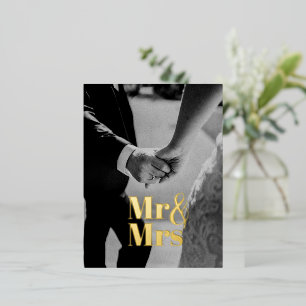 Carte Postale De Vacances En Aluminium M. et Mme Card