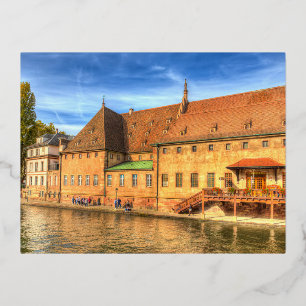 Carte Postale De Vacances En Aluminium Maison ancienne à Strasbourg