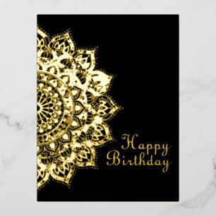 Carte Postale De Vacances En Aluminium Mandala Inde Style 1