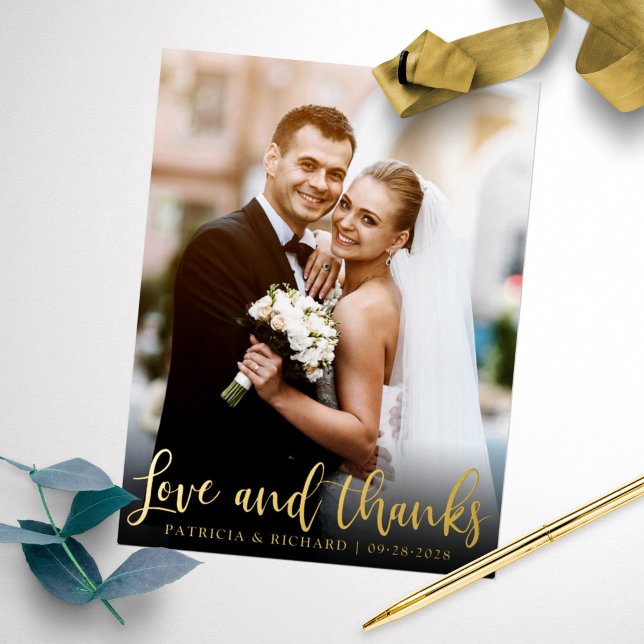 Carte Postale De Vacances En Aluminium Mariage Merci Photo pour toujours Gratte (Créateur téléchargé)