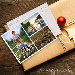 Carte Postale De Vacances En Aluminium Mieux Ensemble Trois Photos