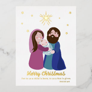 Carte Postale De Vacances En Aluminium Nativité Noël