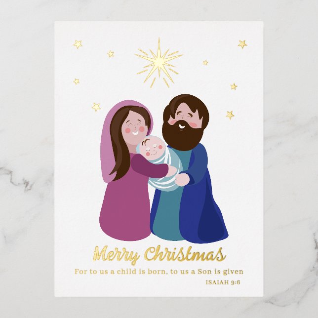 Carte Postale De Vacances En Aluminium Nativité Noël (Recto)