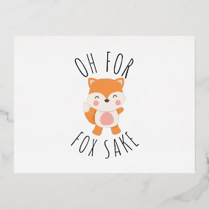 Carte Postale De Vacances En Aluminium Oh pour Fox Sake