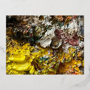 Carte Postale De Vacances En Aluminium Palette de l'artiste #1