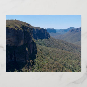 Carte Postale De Vacances En Aluminium Paysage de Grose Valley près de Blackheath