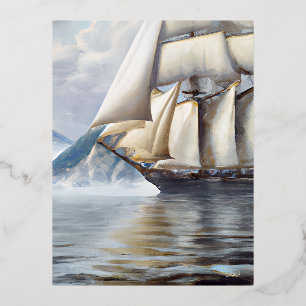 Carte Postale De Vacances En Aluminium Paysage nautique