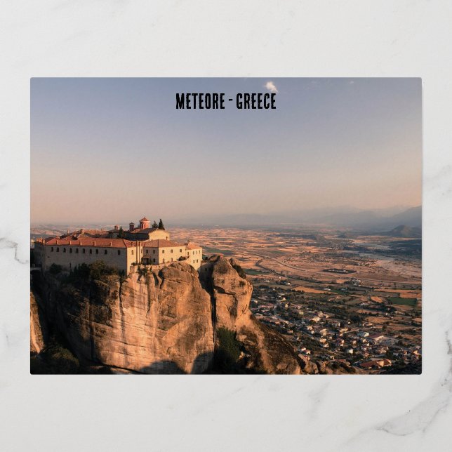 Carte Postale De Vacances En Aluminium Photo de Meteore (Recto)