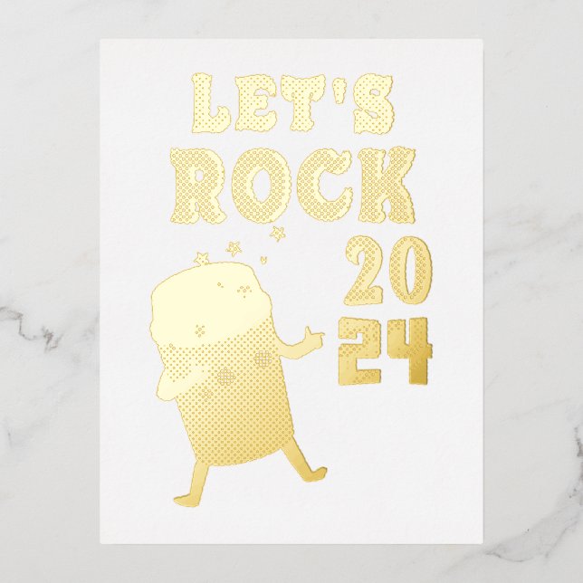 Carte Postale De Vacances En Aluminium Rock 2024 (Recto)