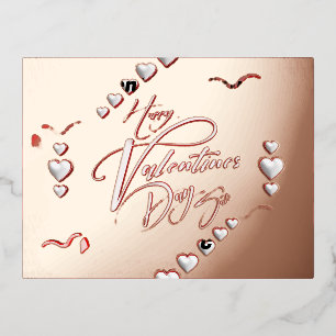 Carte Postale De Vacances En Aluminium Saint Valentin