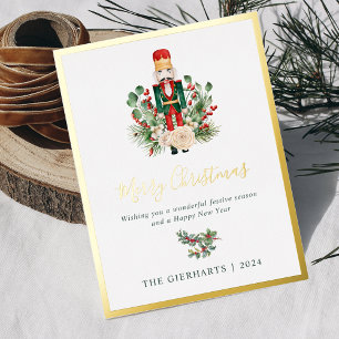 Carte Postale De Vacances En Aluminium Script de Noeud de Noël moderne