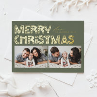 Taupe Vert Scandinave Deux Photo Noël