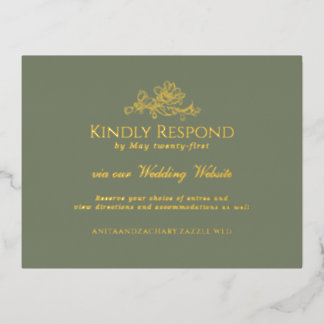 Carte Postale De Vacances En Aluminium Tulip Cascade Foil RSVP
