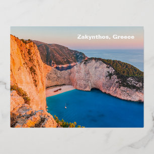 Carte Postale De Vacances En Aluminium Zanthe, Grèce.